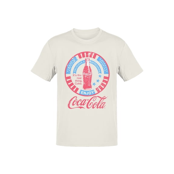 Officially Licensed Coca Cola Vintage Coca-Cola Enjoyment Design Men's T-shirt