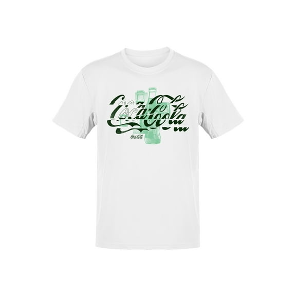 Officially Licensed Coca Cola Vintage Coke Bottle Art Men's T-shirt