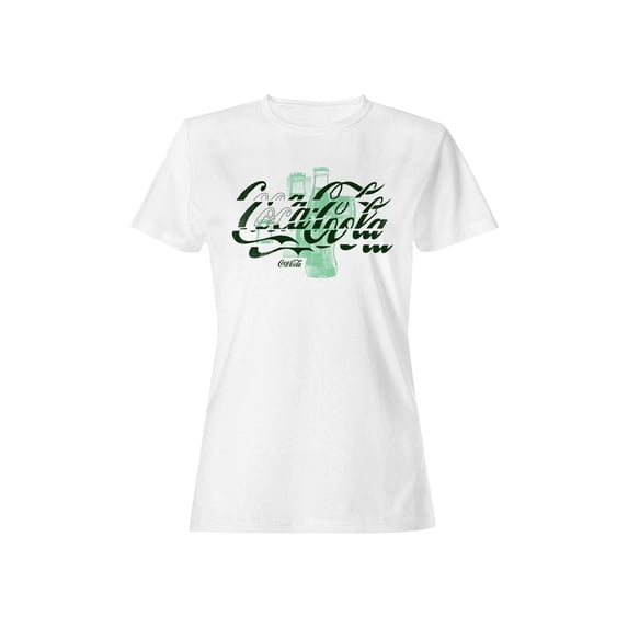 Officially Licensed Coca Cola Vintage Coke Bottle Art Women's T-shirt