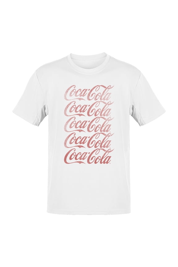 Officially Licensed Coca Cola Vintage Logo Design Men's T-shirt