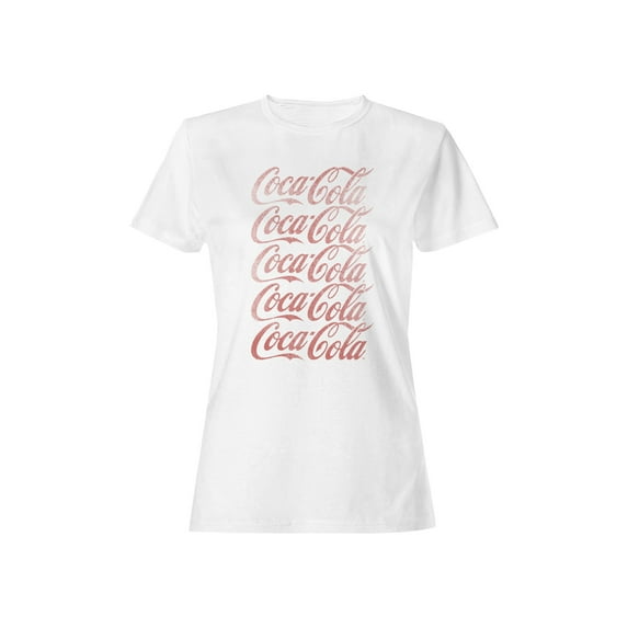 Officially Licensed Coca Cola Vintage Logo Design Women's T-shirt
