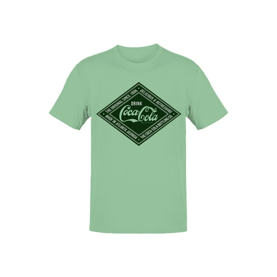 Officially Licensed Coca Cola Vintage Refreshment Logo Men's T-shirt