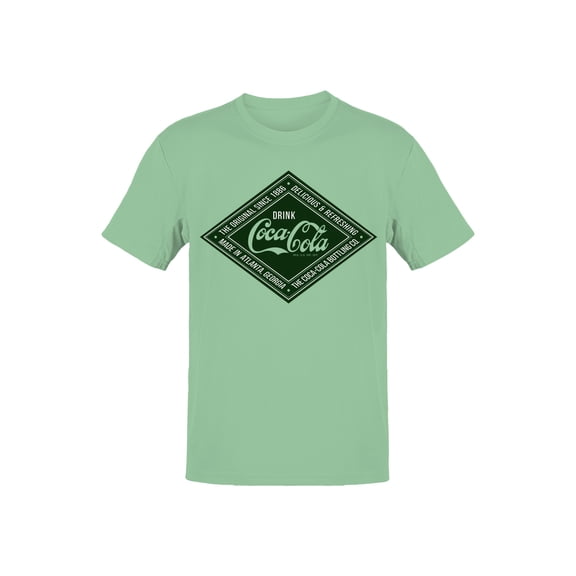 Officially Licensed Coca Cola Vintage Refreshment Logo Men's T-shirt