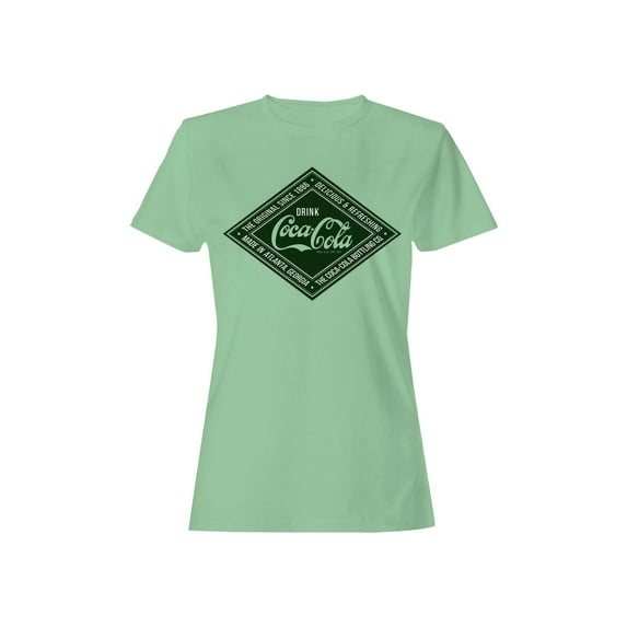 Officially Licensed Coca Cola Vintage Refreshment Logo Women's T-shirt