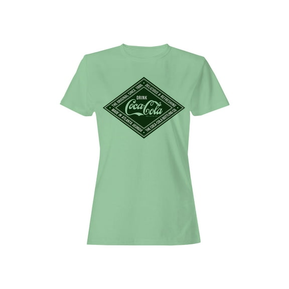 Officially Licensed Coca Cola Vintage Refreshment Logo Women's T-shirt
