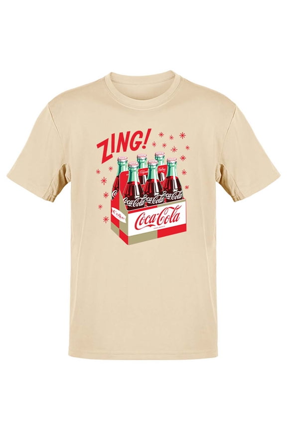 Officially Licensed Coca-Cola Windsurfing Sunset Retro Graphic Men's T-shirt