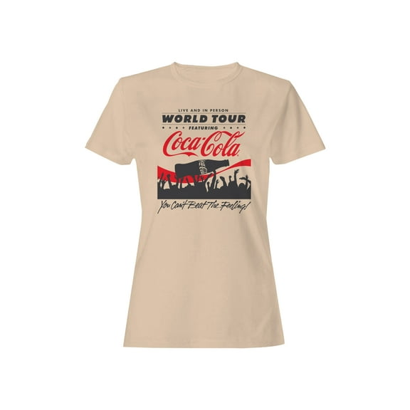 Officially Licensed Coca Cola World Tour Graphic Art Women's T-shirt