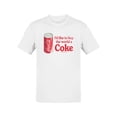 thumbnail image 1 of Officially Licensed Coca-Cola Yes Coke Yes Retro Logo Design Men's T-shirt, 1 of 3