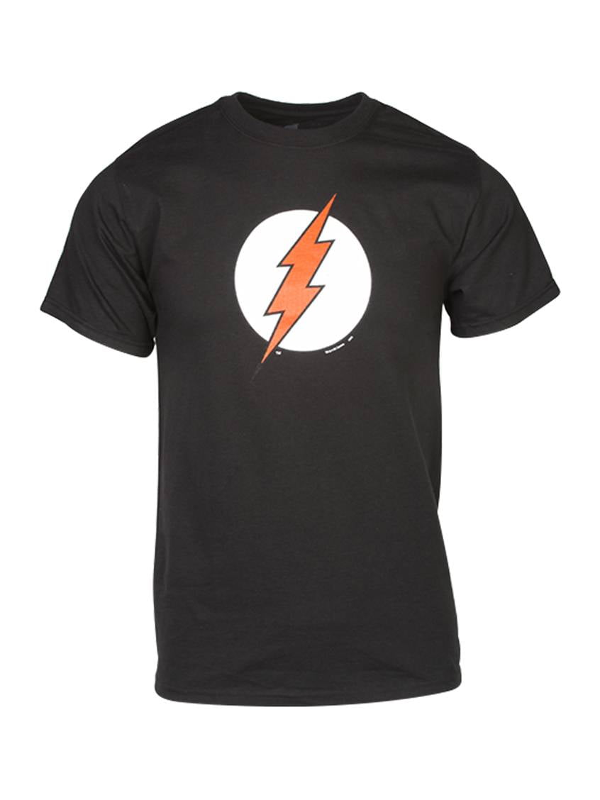 Mens Officially Licensed Logo XXL DC Flash T-Shirt, Comics