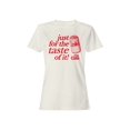 thumbnail image 1 of Officially Licensed Diet Coke Just for the Taste of Diet Coke Women's T-shirt, 1 of 3