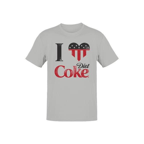 Officially Licensed Diet Coke Patriotic I Love Diet Coke Men's T-shirt