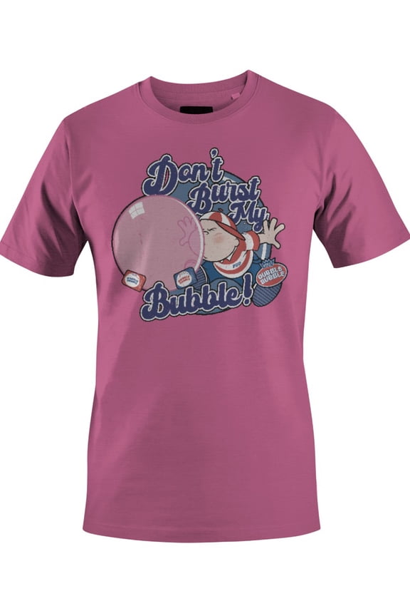Officially Licensed Don't Burst My Bubble - Dubble Bubble Retro Design Men's T-shirt