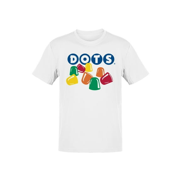 Officially Licensed Dots Colorful Retro Candy Design Men's T-shirt