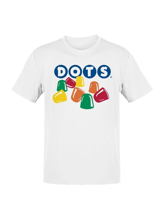 Officially Licensed Dots Colorful Retro Candy Design Men's T-shirt