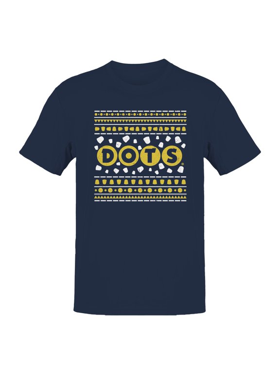 Officially Licensed Dots Retro Pattern Art Print Men's T-shirt