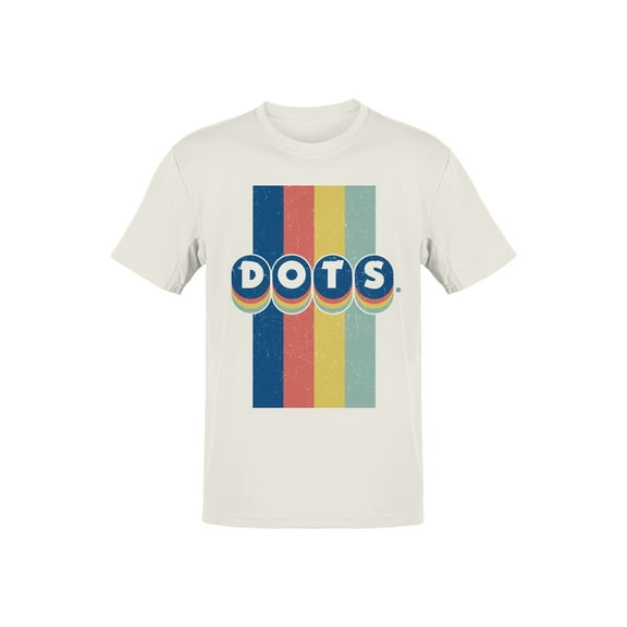 Officially Licensed Dots Retro Rainbow Design Men's T-shirt