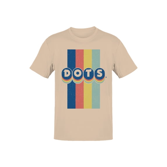 Officially Licensed Dots Retro Rainbow Design Men's T-shirt
