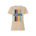 thumbnail image 1 of Officially Licensed Dots Retro Rainbow Design Women's T-shirt, 1 of 3