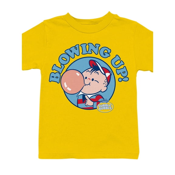 Officially Licensed Dubble Bubble Blowing Up Youth's T-shirt