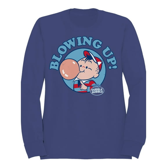 Officially Licensed Dubble Bubble Blowing Up with Men's Sweatshirt