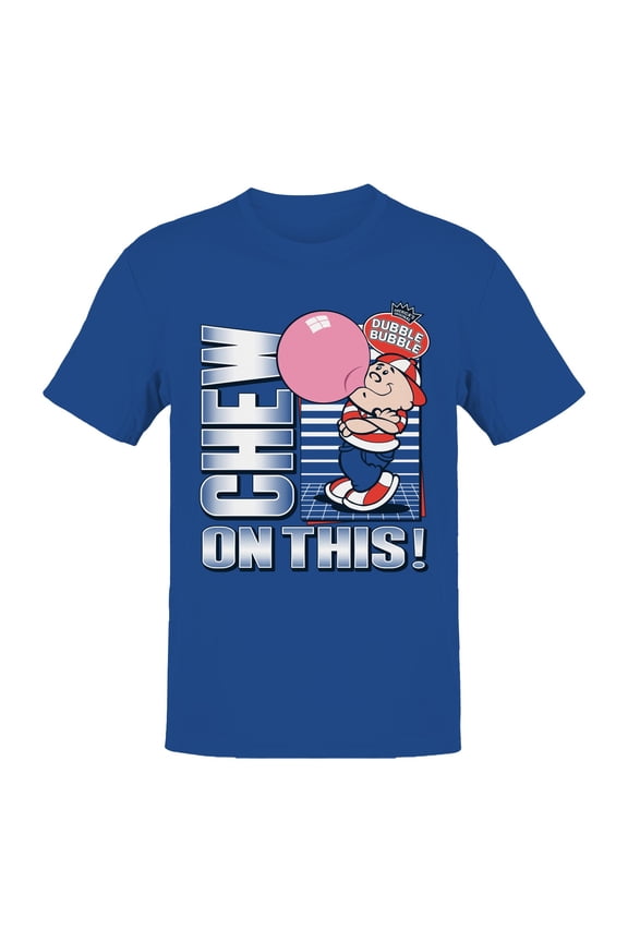 Officially Licensed Dubble Bubble Chew On This Bubble Fun Men's T-shirt