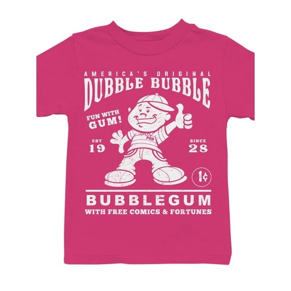 Officially Licensed Dubble Bubble Classic Advertisement Youth's T-shirt