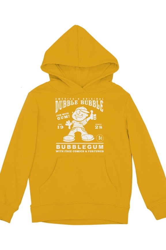 Officially Licensed Dubble Bubble Classic Gum Advertisement Youth's Hoodie