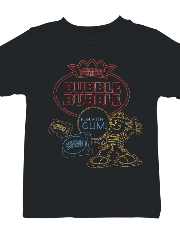 Officially Licensed Dubble Bubble Classic Gum Advertisement Youth's T-shirt