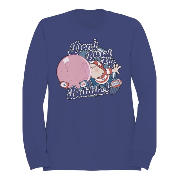 Officially Licensed Dubble Bubble Don't Burst My Bubble - Retro Design Men's Sweatshirt
