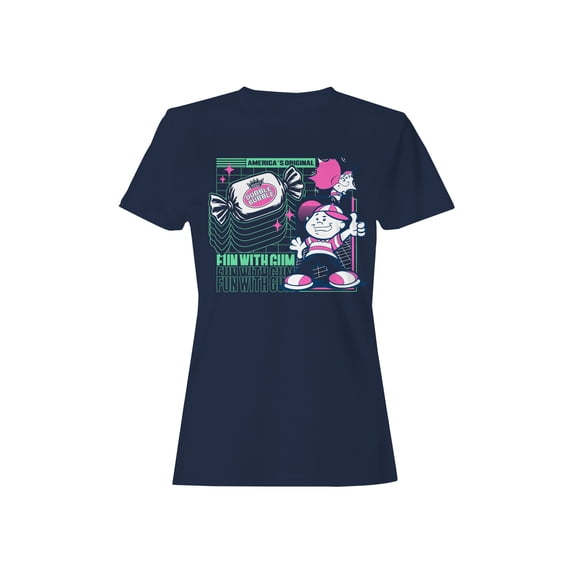 Officially Licensed Dubble Bubble Fun with Gum Design Women's T-shirt