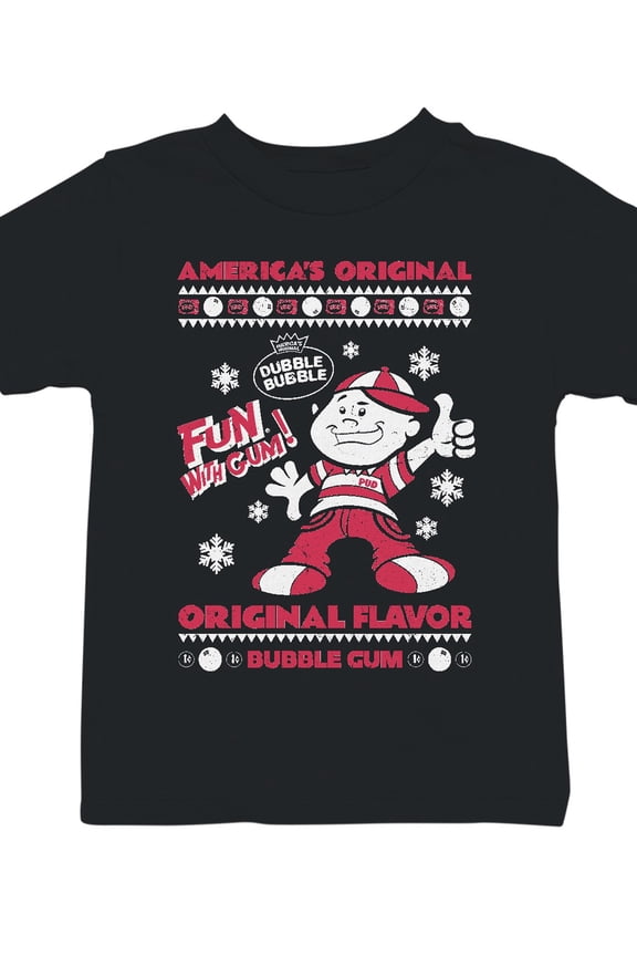 Officially Licensed Dubble Bubble Fun with Gum Poster Youth's T-shirt