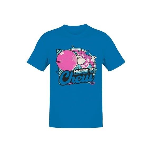 Officially Licensed Dubble Bubble License to Chew Bubble Gum Men's T-shirt