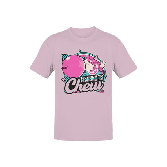 Officially Licensed Dubble Bubble License to Chew Bubble Gum Men's T-shirt