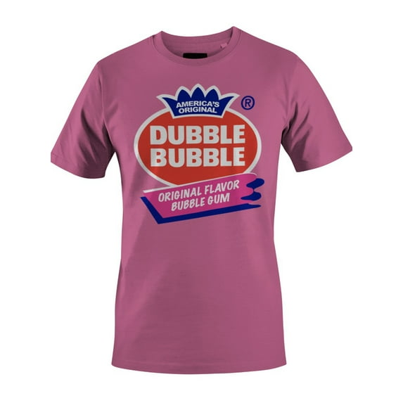 Officially Licensed Dubble Bubble Original Flavor Bubble Gum Logo Men's T-shirt