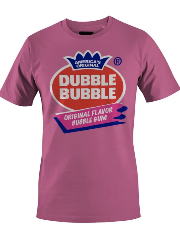 Officially Licensed Dubble Bubble Original Flavor Bubble Gum Logo Men's T-shirt
