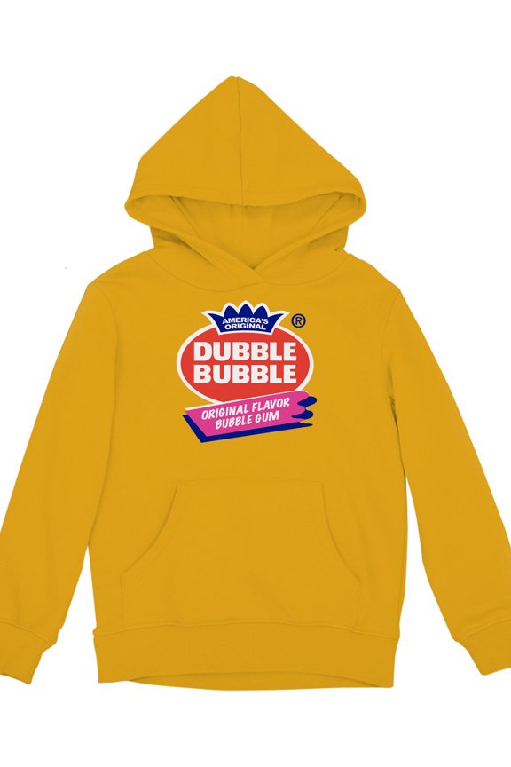 Officially Licensed Dubble Bubble Original Flavor Gum Logo Youth's Hoodie