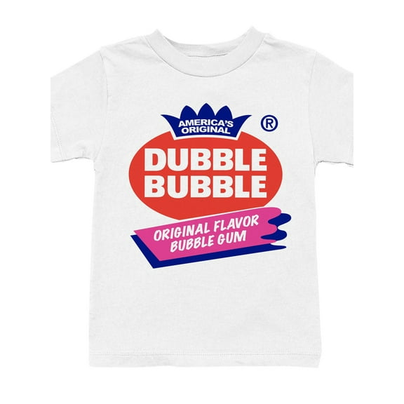 Officially Licensed Dubble Bubble Original Flavor Gum Logo Youth's T-shirt