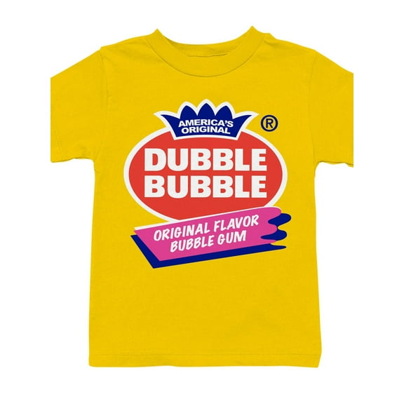 Officially Licensed Dubble Bubble Original Flavor Gum Logo Youth's T-shirt