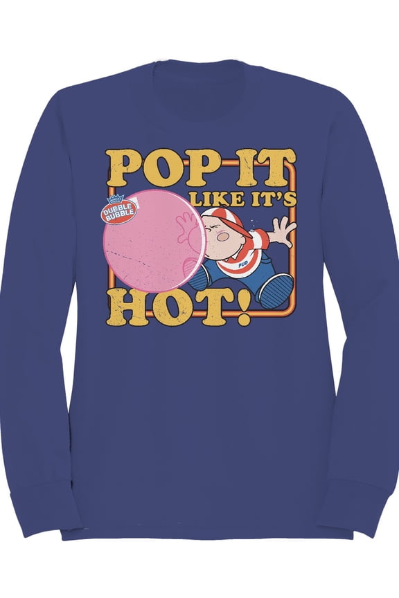 Officially Licensed Dubble Bubble Pop It Like It's Hot Bubble Gum Men's Sweatshirt