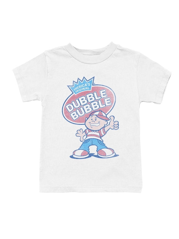 Officially Licensed Dubble Bubble Retro Cartoon Graphic Youth's T-shirt