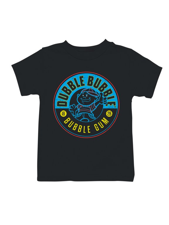 Officially Licensed Dubble Bubble Retro Circle Logo Youth's T-shirt