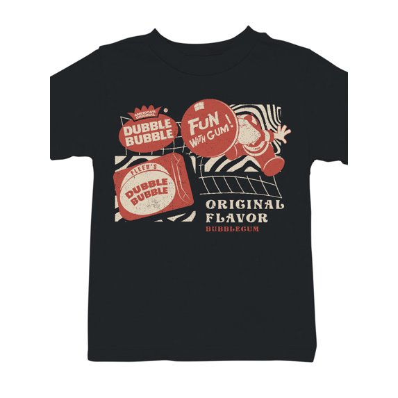 Officially Licensed Dubble Bubble Retro Gum Packaging Design Youth's T-shirt