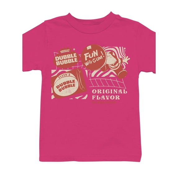 Officially Licensed Dubble Bubble Retro Gum Packaging Design Youth's T-shirt