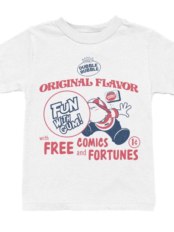 Officially Licensed Dubble Bubble Vintage Promo Design Youth's T-shirt