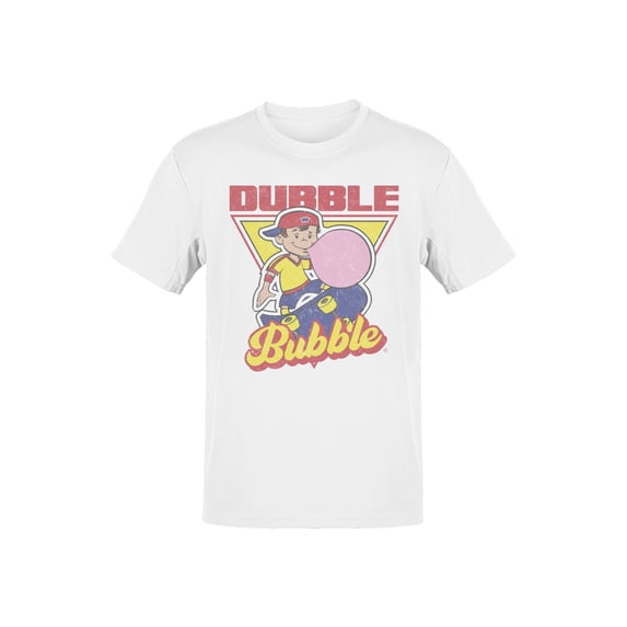 Officially Licensed Dubble Bubble Vintage Skateboard Art Men's T-shirt