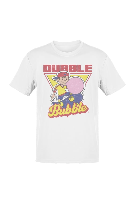 Officially Licensed Dubble Bubble Vintage Skateboard Art Men's T-shirt