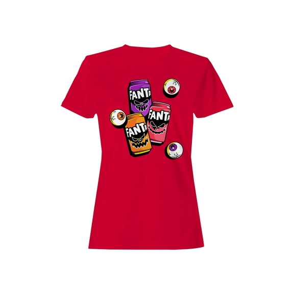 Officially Licensed Fanta Spooky Fanta Cans Halloween Women's T-shirt
