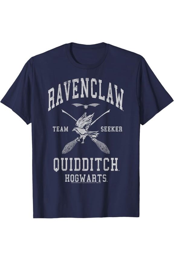 Officially Licensed Harry Potter Ravenclaw Quidditch T-Shirt for Men, Women, Boys, Girls