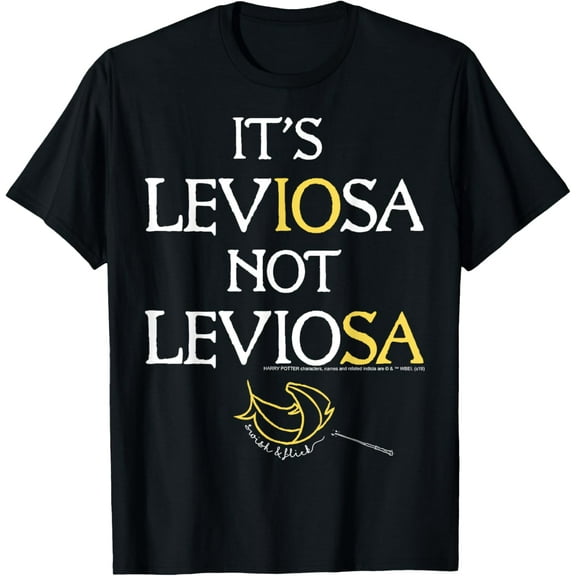 Officially Licensed Harry Potter T-Shirt, LevIOsa Not LevioSA , Hogwarts
