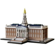 Officially Licensed Harvard Business School Baker Library Building Brick Set, Neoclassical Architecture, Detailed Stickers for Windows & Emblem, Perfect Desktop Display, Ages 14+
